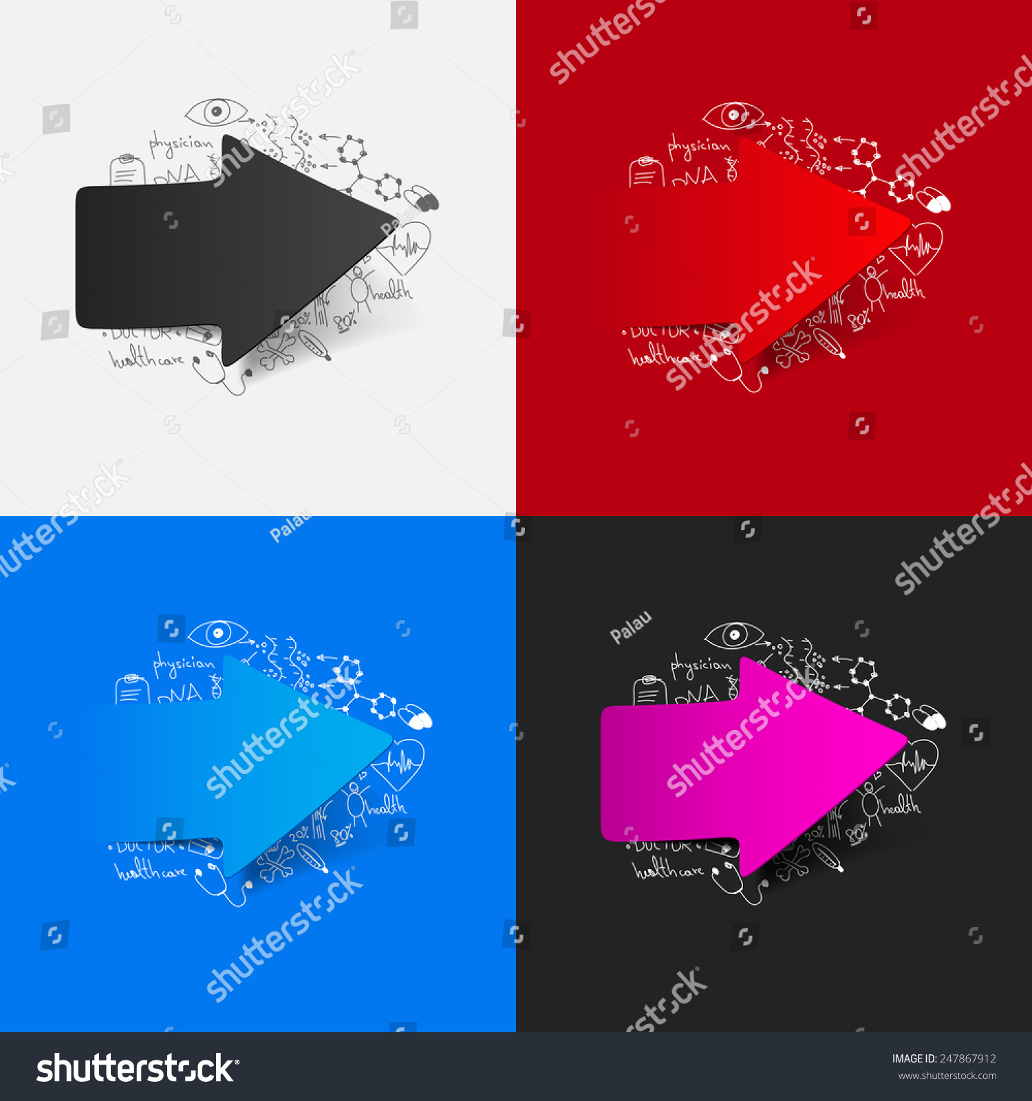 Drawing medical formulas arrow Drawing medical formulas arrow