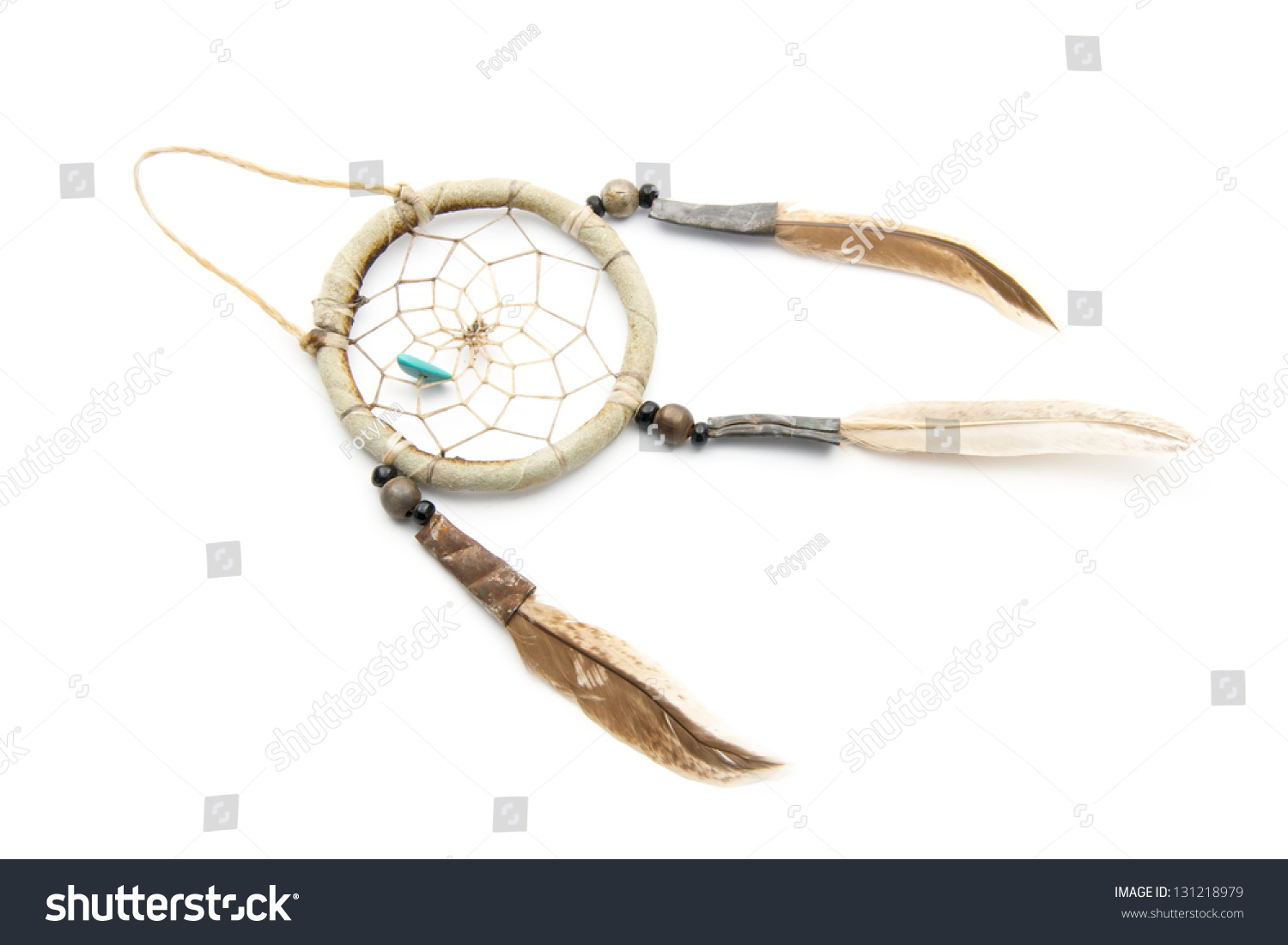 Dream Catcher Isolated On White Background Stock Photo 131218979