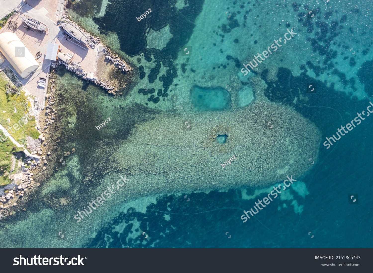 Drone Shot Beautiful Urla Izmir Third Stock Photo 2152805443 Shutterstock