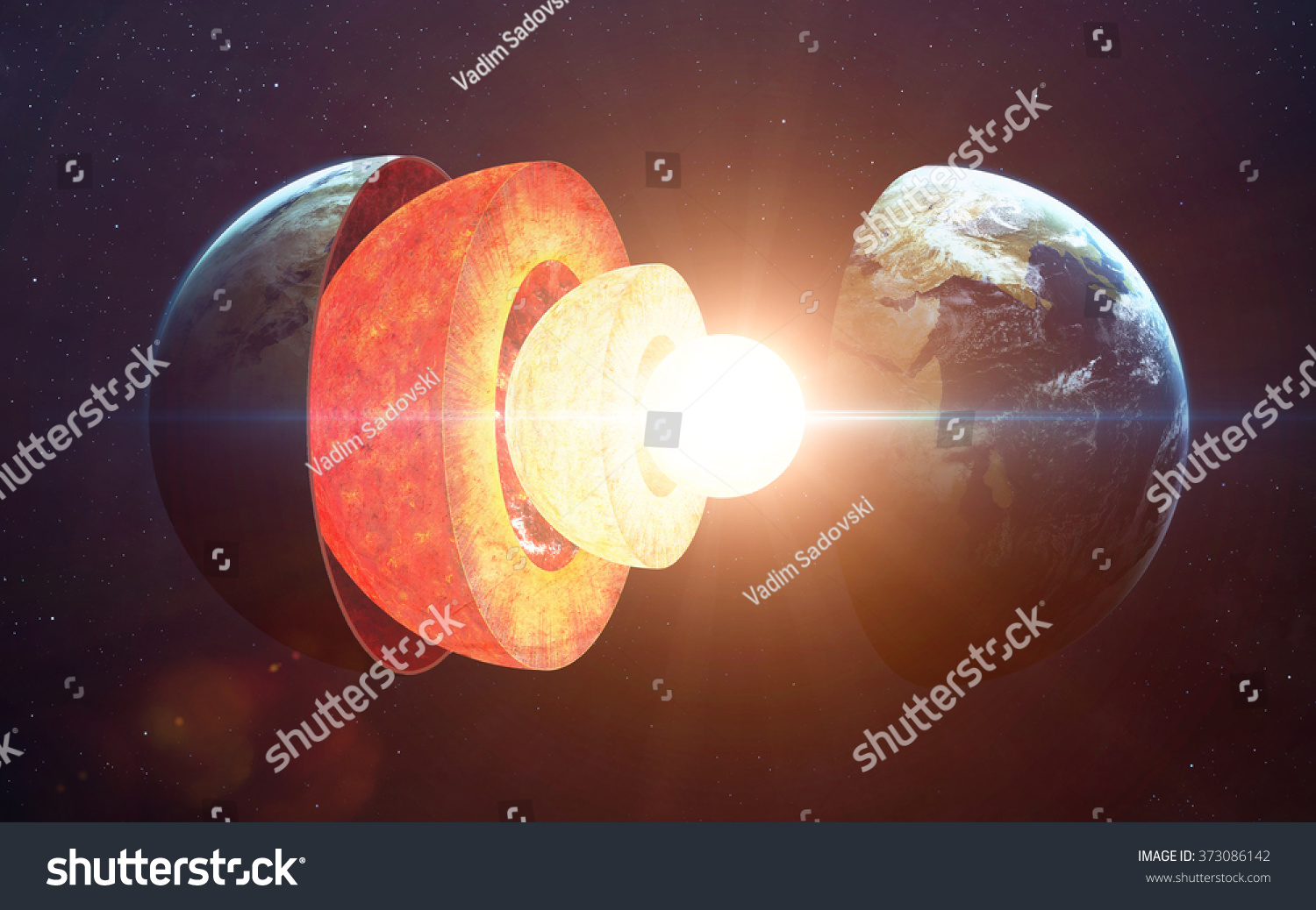 Earth core structure Elements of this image furnished by NASA Earth core structure Elements of this image furnished by NASA