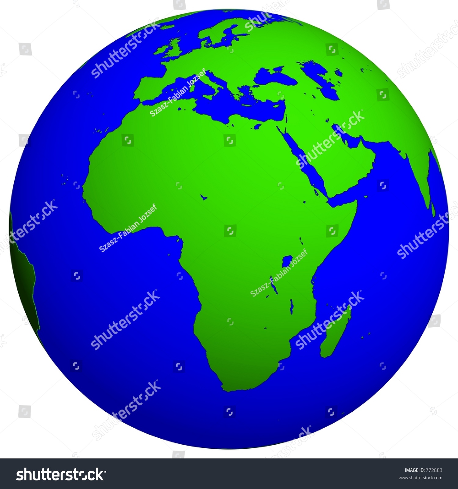 Earth Globe - Africa Stock Photo 772883 : Shutterstock