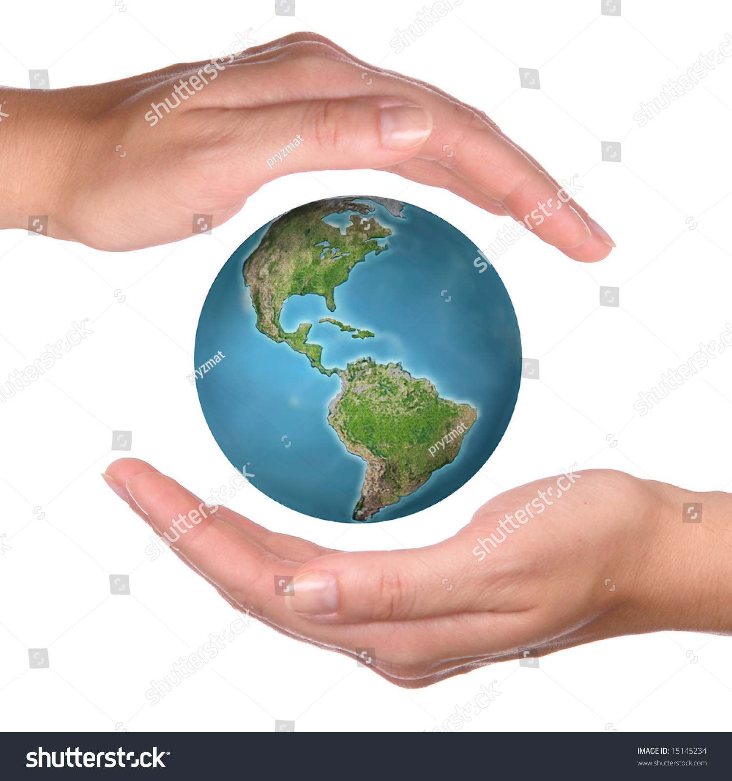 Earth Globe Between Two Hands - Environmental Protection Concept Stock ...