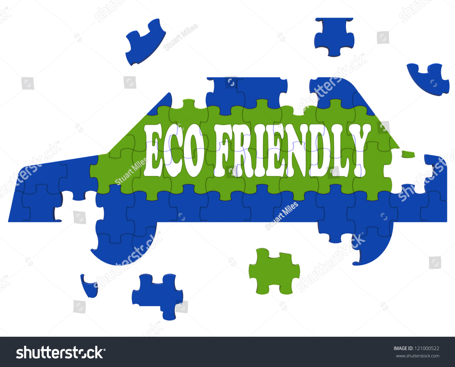 Eco Friendly Car Meaning Environmentally Clean Stock