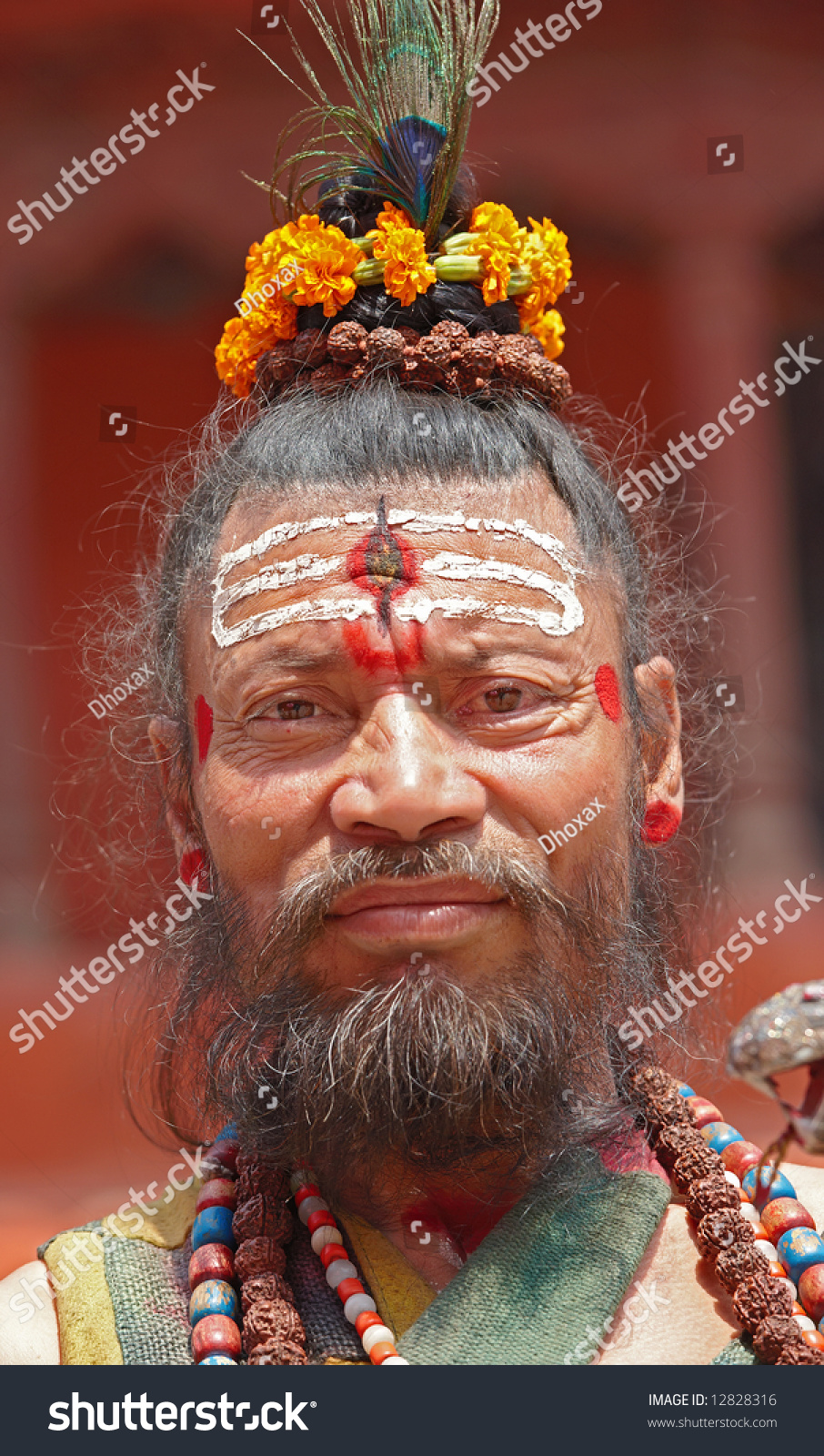 Editorial Yogi Spiritual Hindu Leader Stock Photo 12828316 