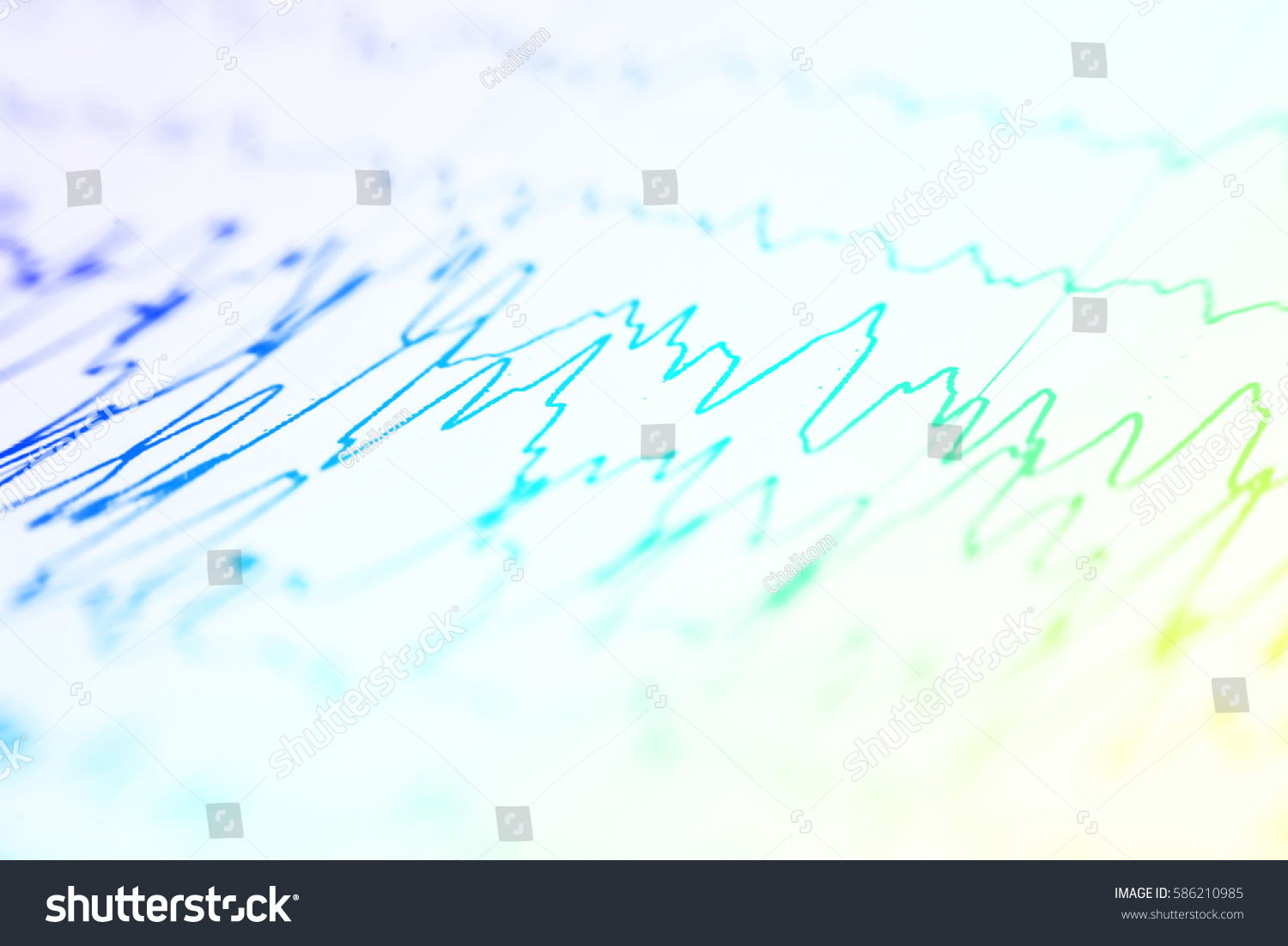 Eeg Wave Backgroundbackground Abnormal Eegbrain Wave Stock Photo Edit