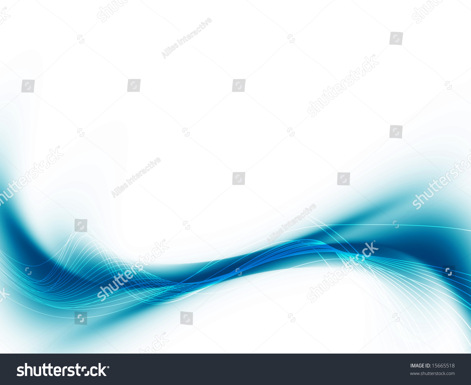 Elegant Blue Design Isolated On White Stock Illustration 15665518