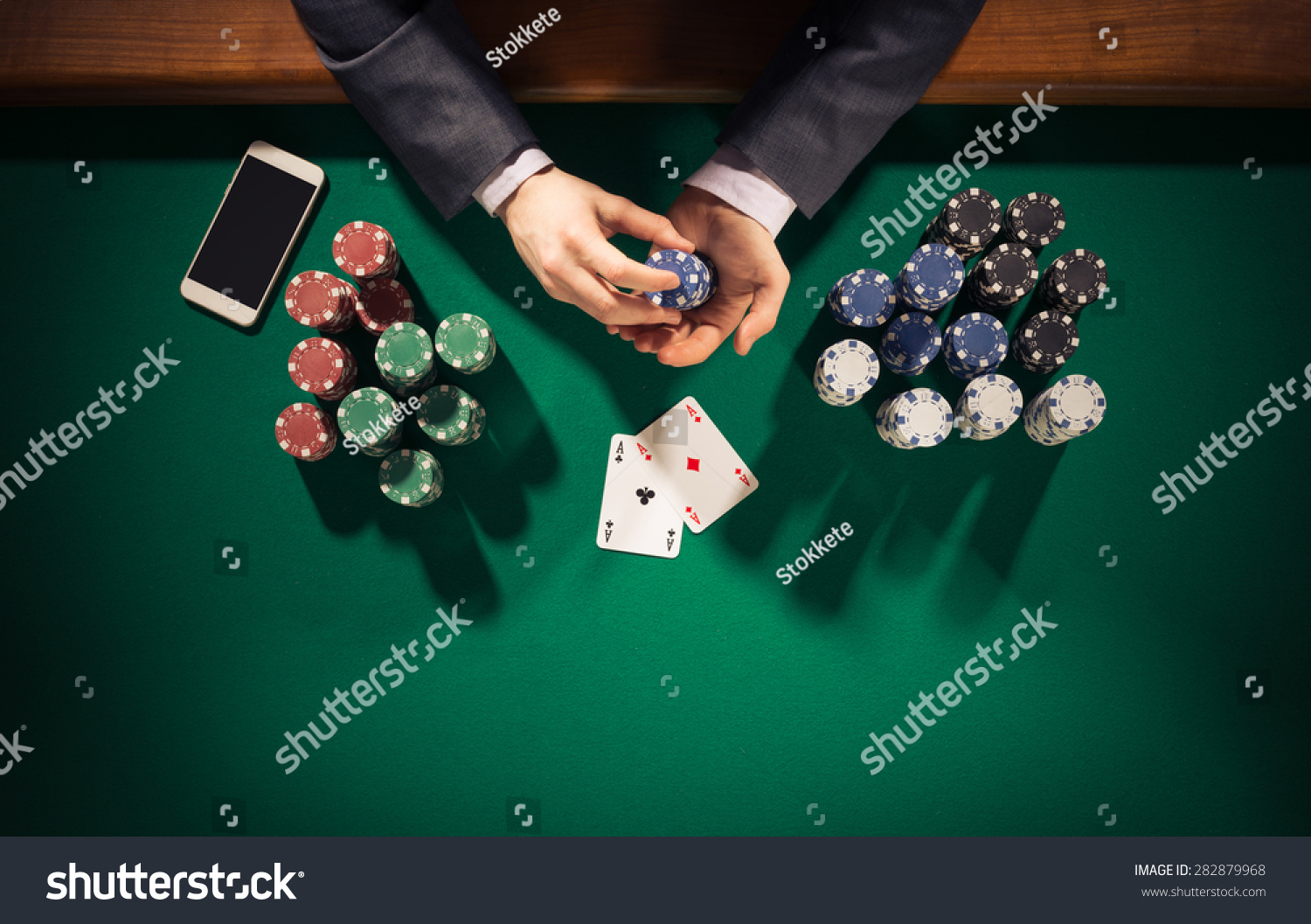 Male poker players