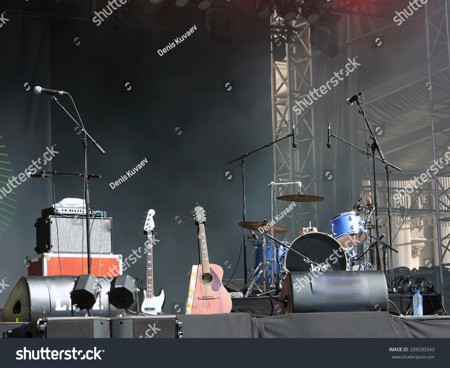 Empty Concert Stage Stock Photo 208500343 : Shutterstock