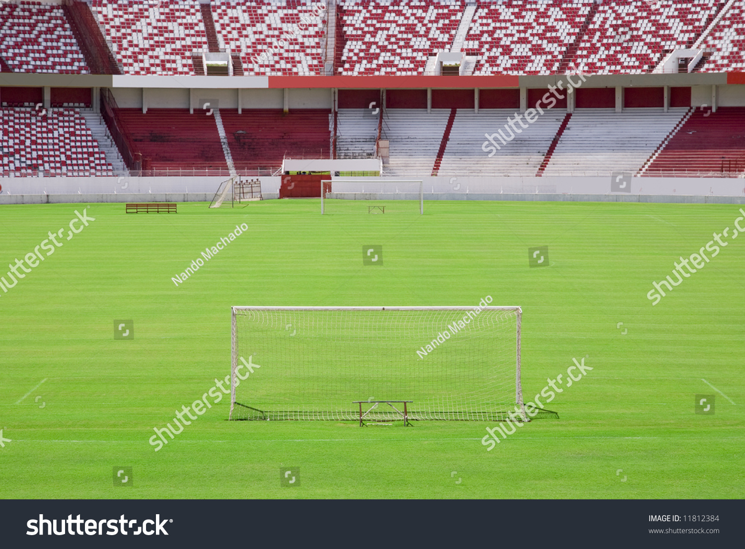 Empty Football Field Stock Photo 11812384 : Shutterstock