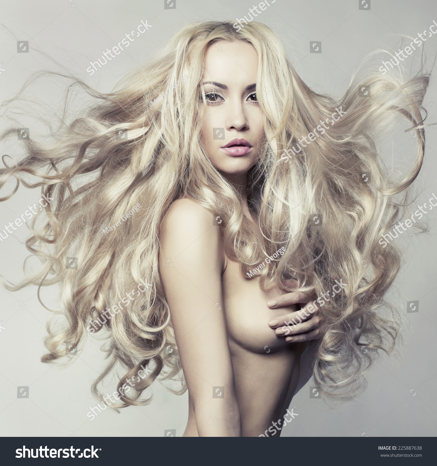 Erotic Portrait Nude Beautiful Woman Sexy zdjęcie stockowe edytuj