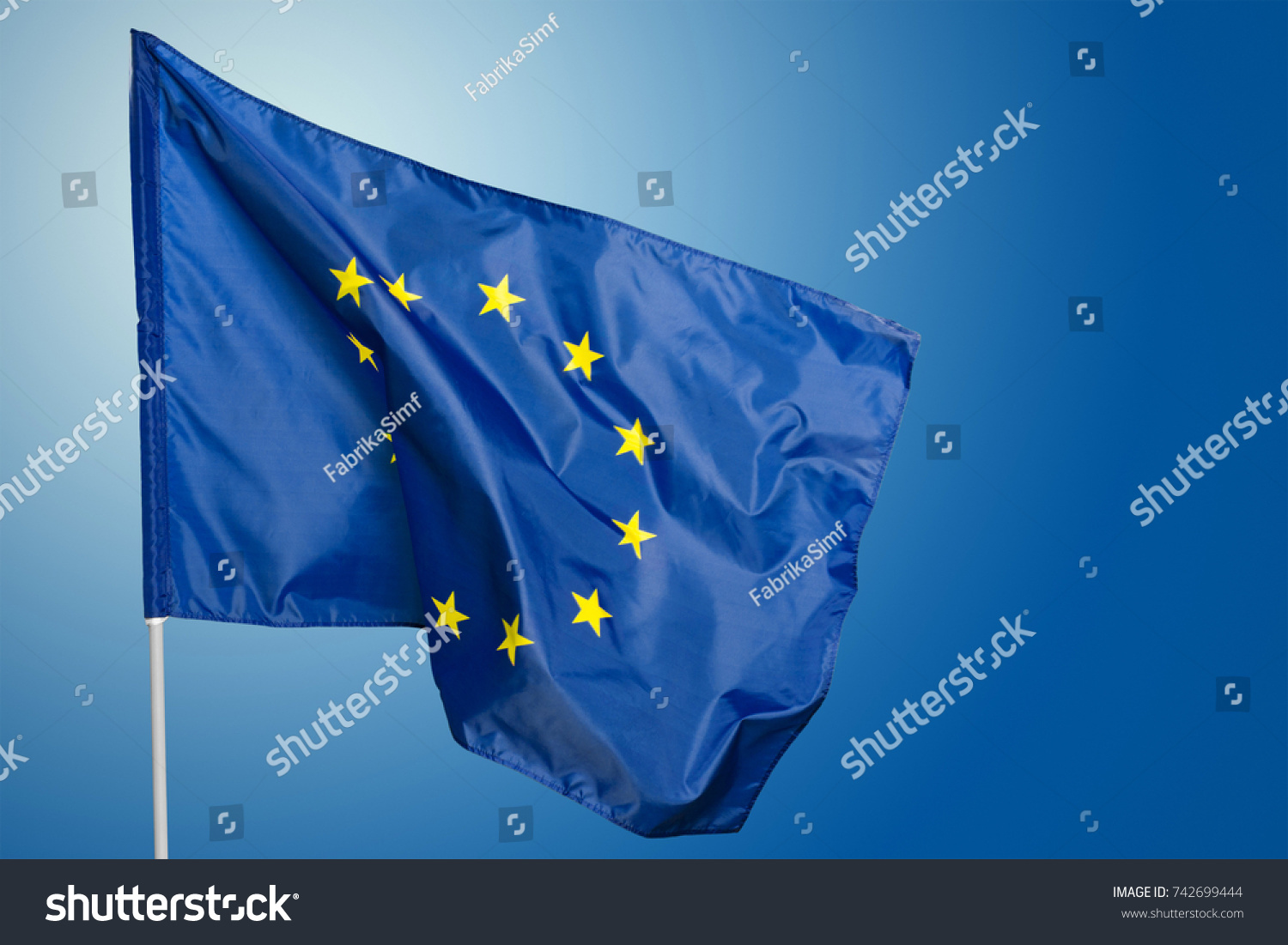 Eu Flag Euro Flag Flag European Stock Photo 742699444 Shutterstock