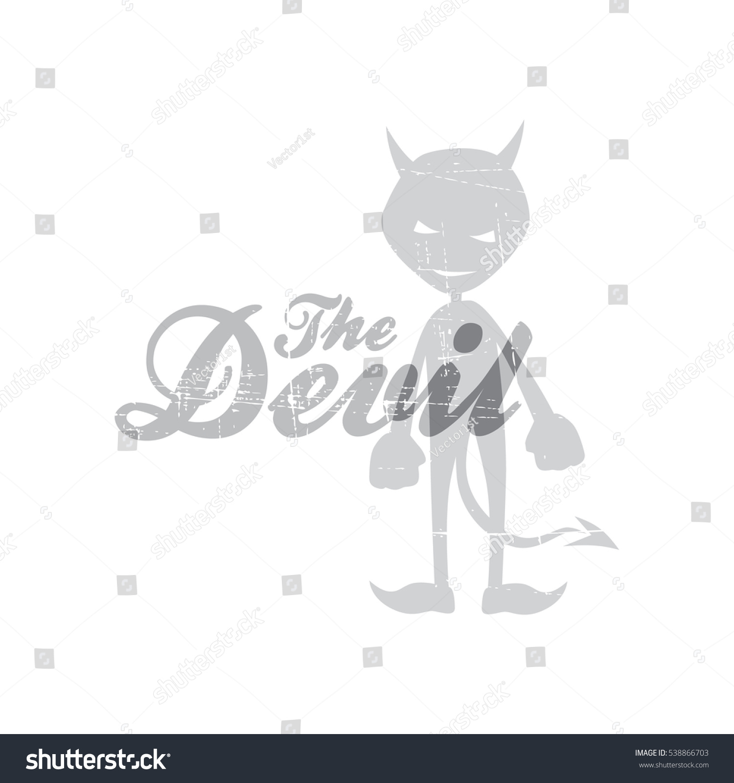 Evil Devil Silhouette Theme 스톡 일러스트 Shutterstock