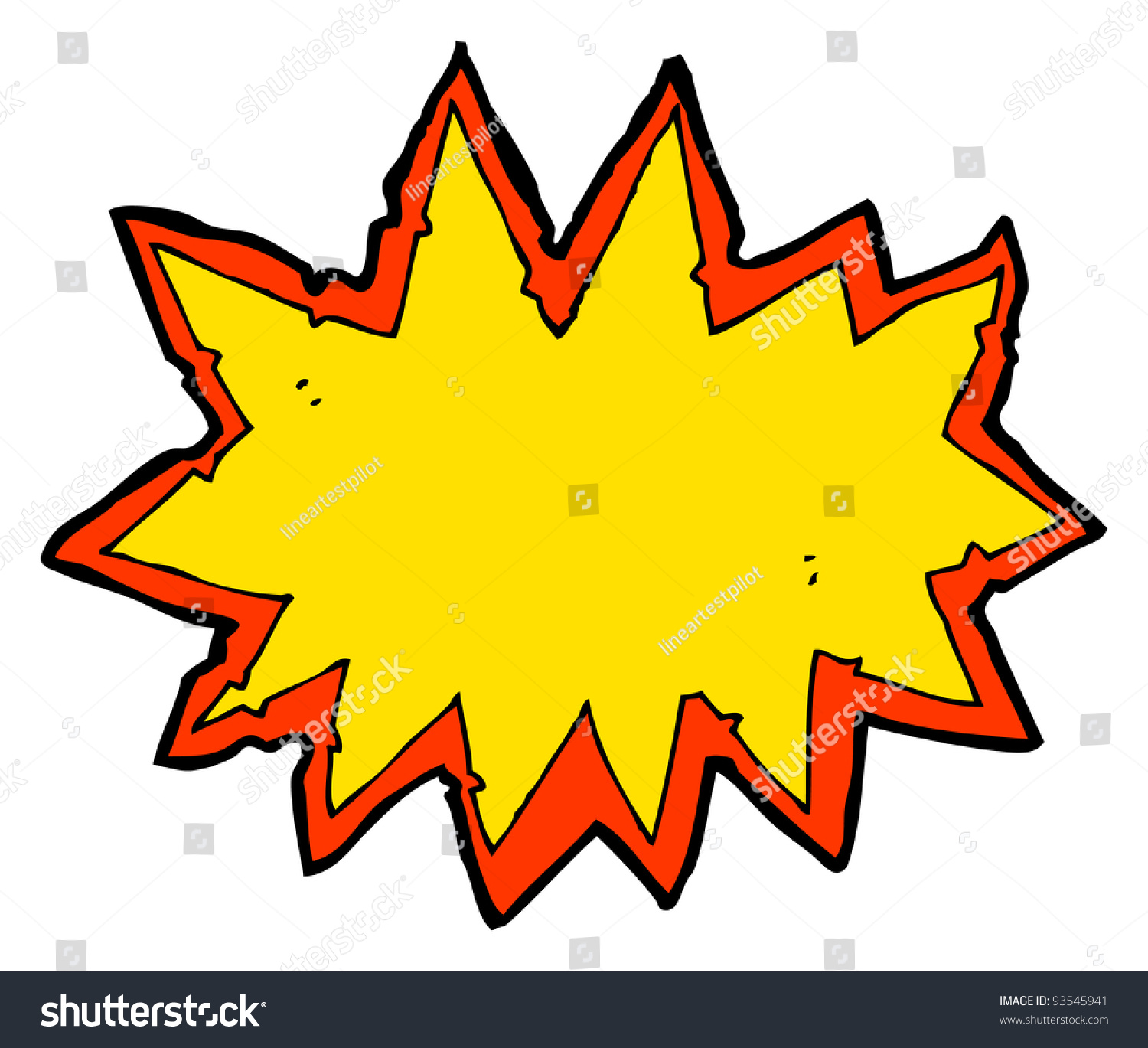 Explosion Cartoon (Raster Version) Stock Photo 93545941 : Shutterstock
