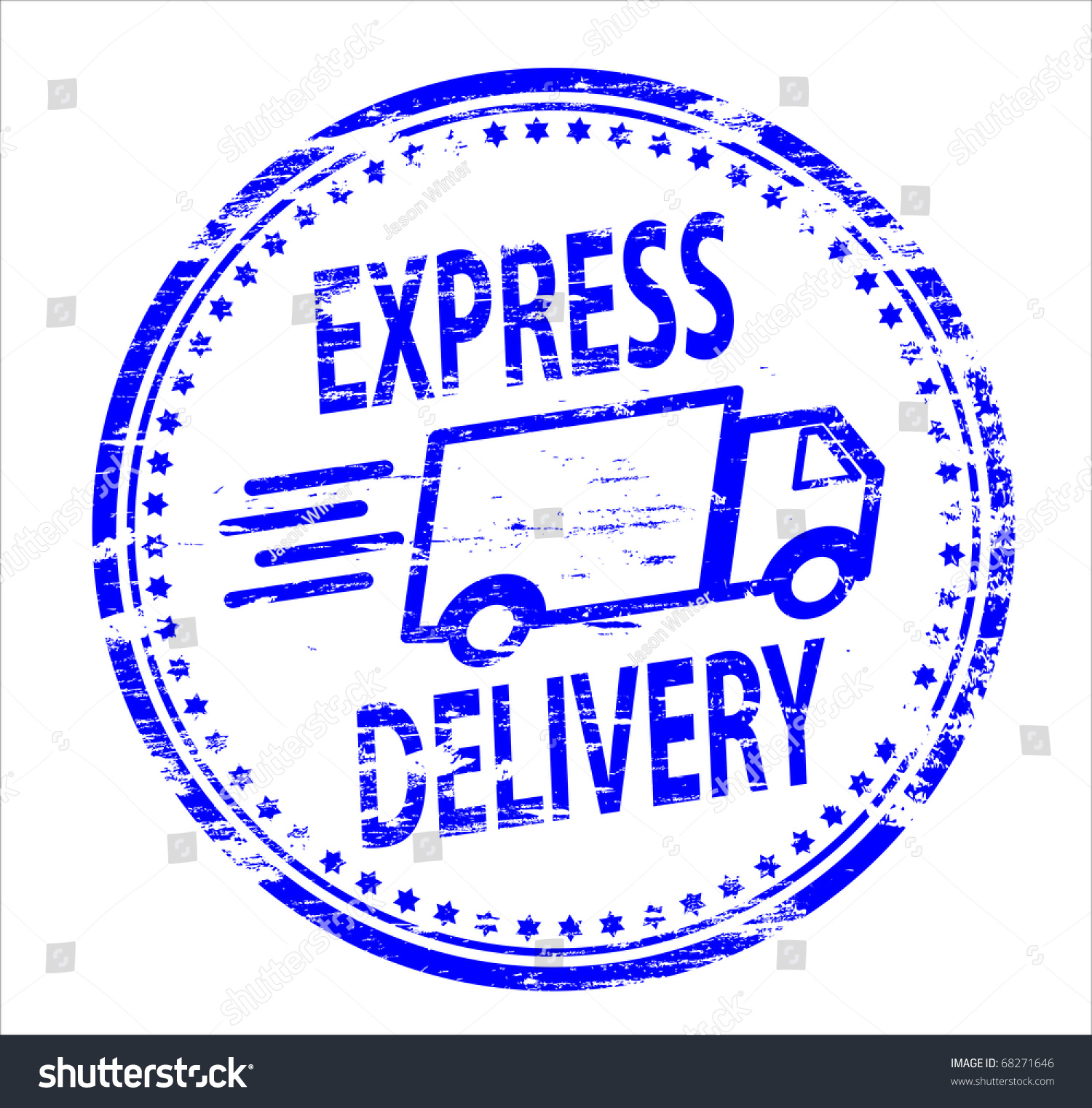 Express Delivery Rubber Stamp Stock Photo 68271646 Shutterstock