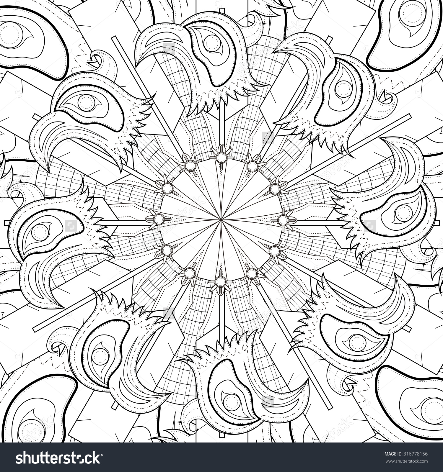 exquisite mandala pattern design in black and white exquisite mandala pattern design in black and white
