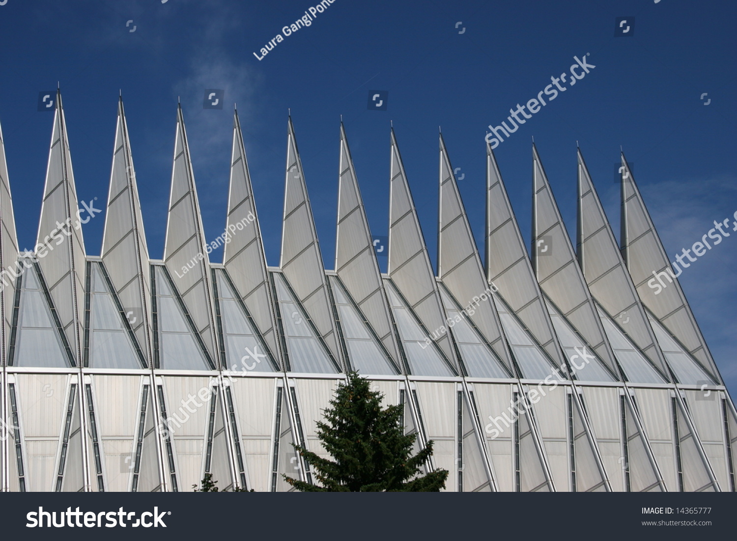 Exterior View Air Force Academy Chapel Stock Photo 14365777 - Shutterstock