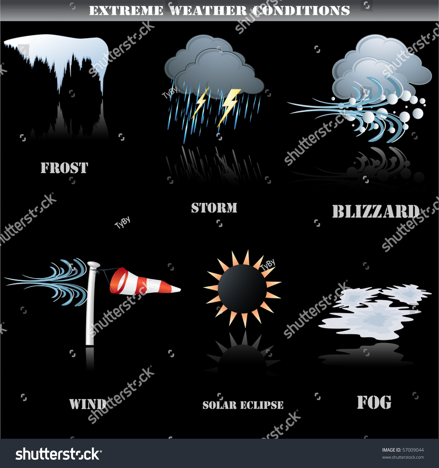 extreme-weather-icons-set-on-black-stock-illustration-57009044