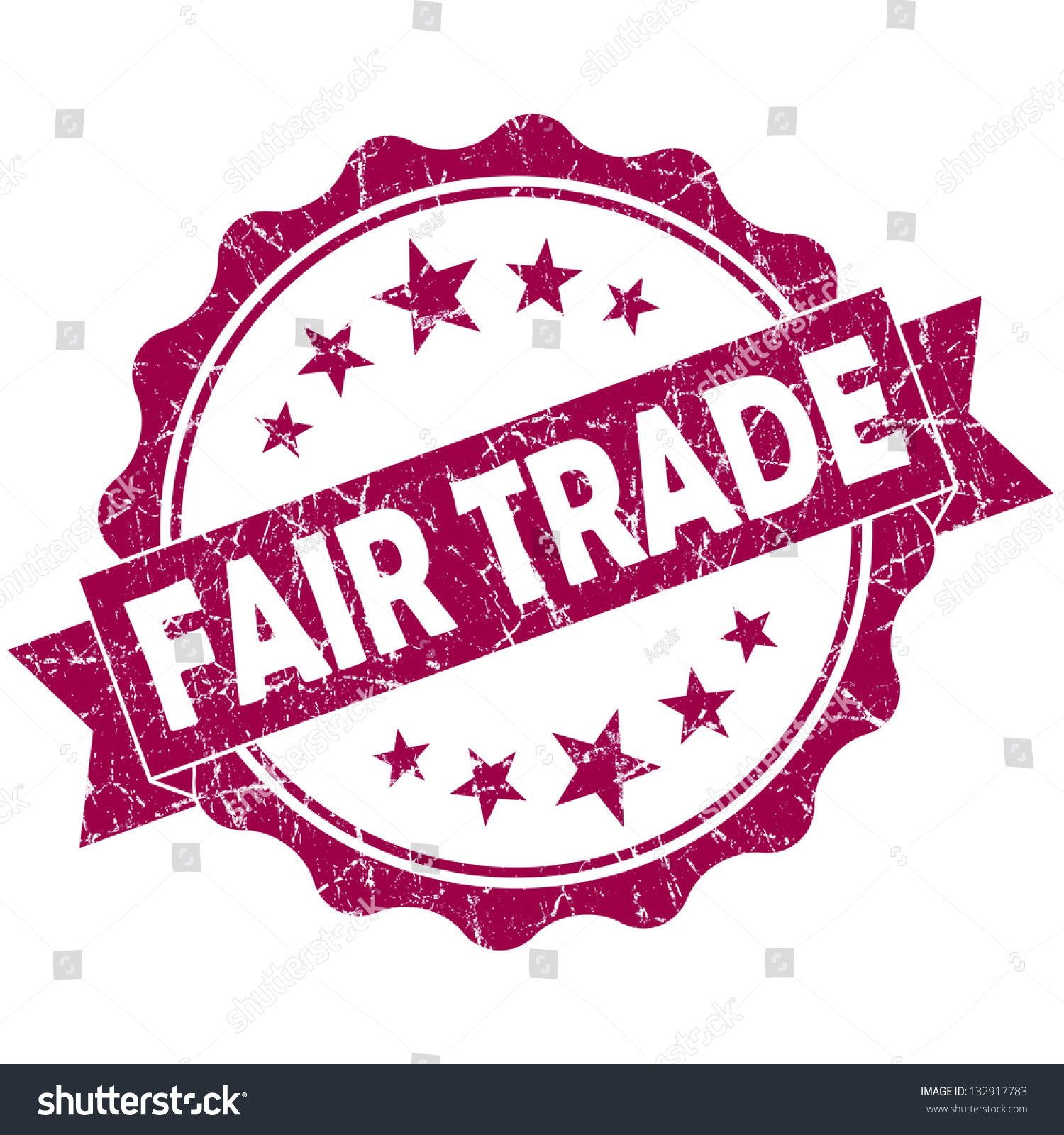 Fair Trade Stamp Imagen De Archivo Stock 132917783 Shutterstock