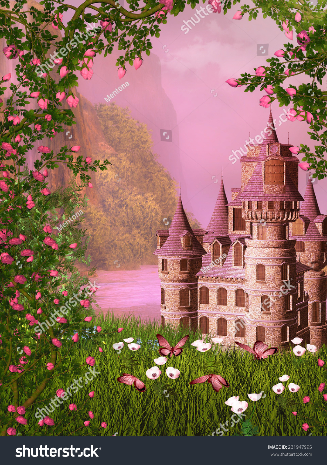 disney princess fairy tale castle