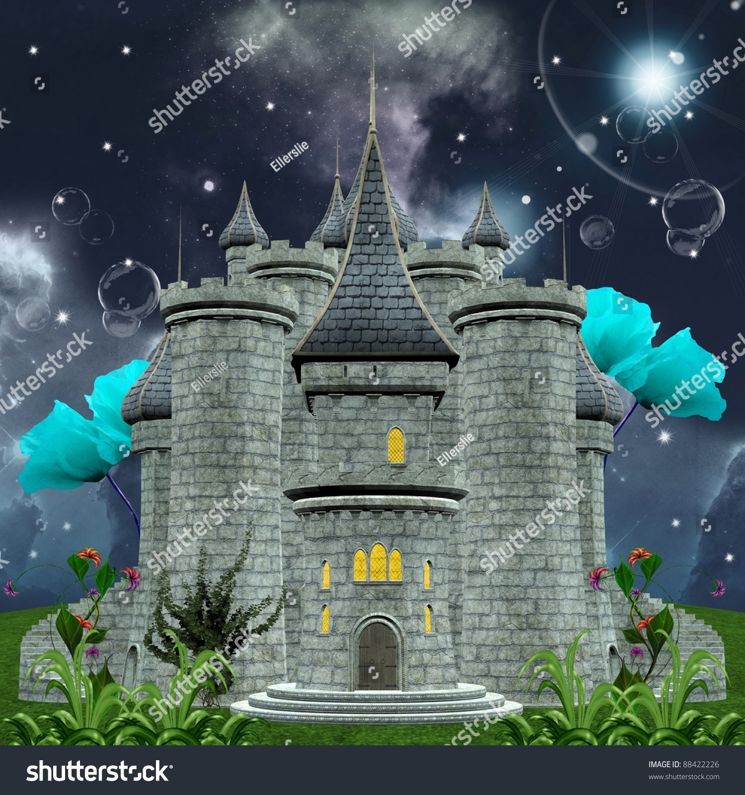 Fairy Tale Series Dreamland Castle By Stock Illustration 88422226