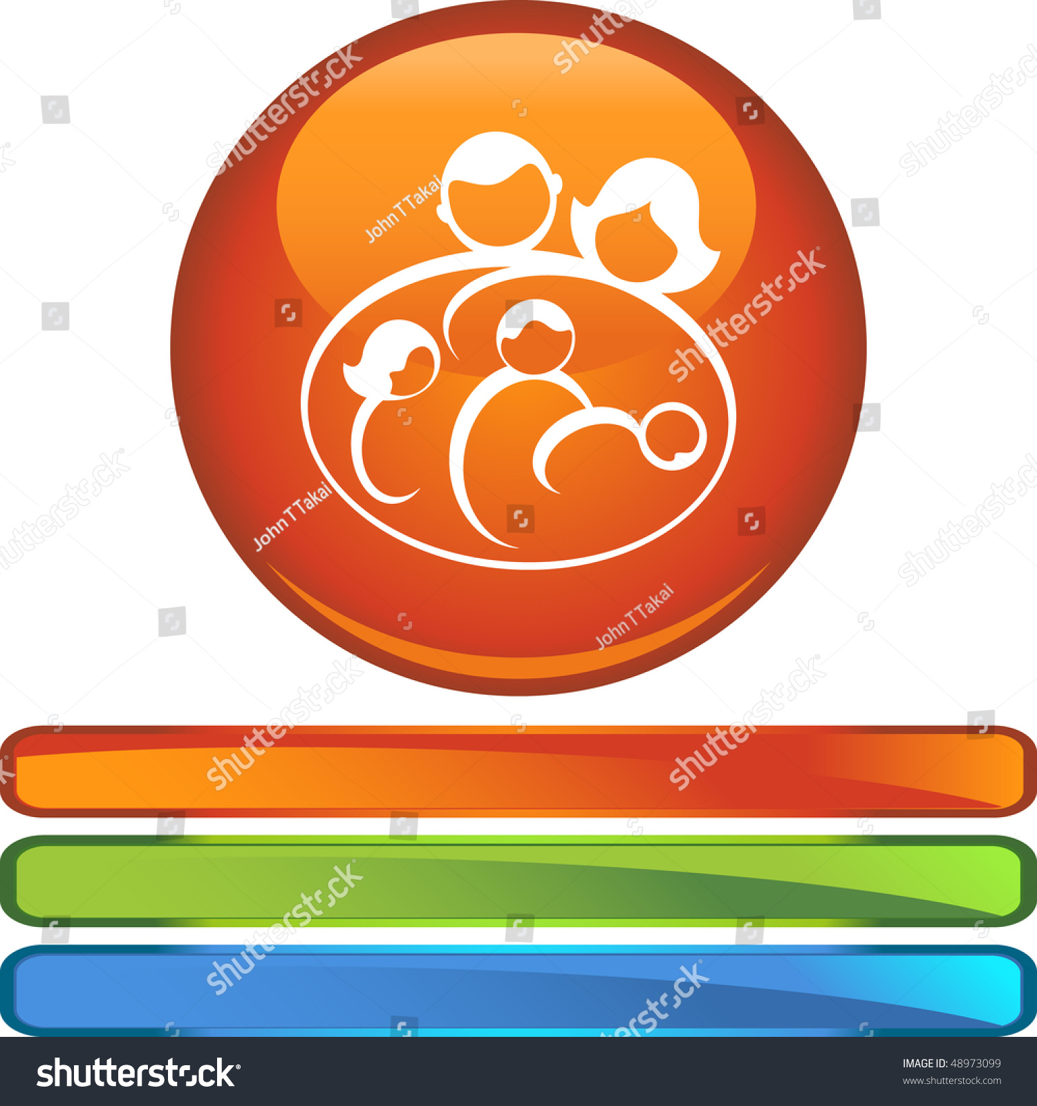 Family Web Button Isolated On A Background Stock Photo Family Web Button Isolated On A Background Stock Photo