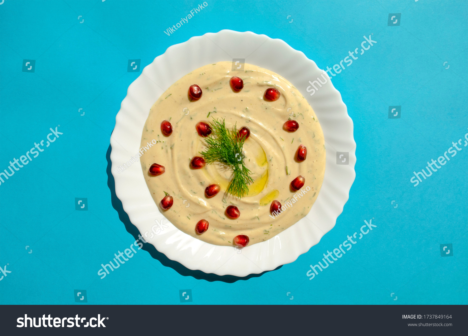 Famous Traditional Arabic Eastern Israel Cuisine Stock Photo