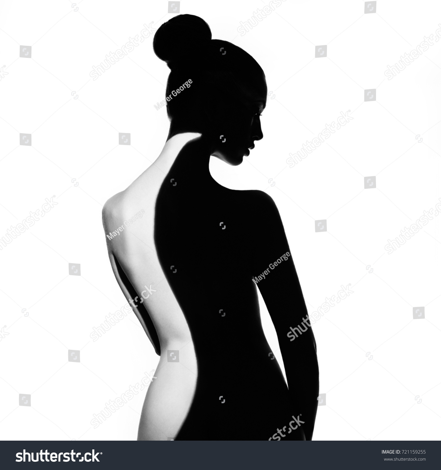 Fashion Art Studio Portrait Elegant Naked Stock Photo Shutterstock