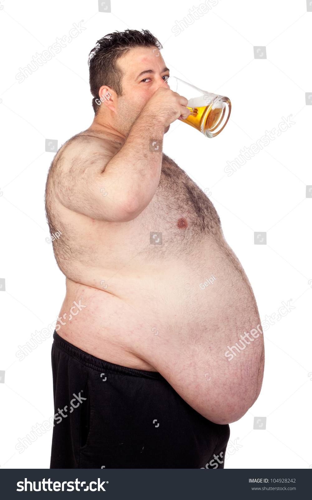 Fat Guy With Beer 50