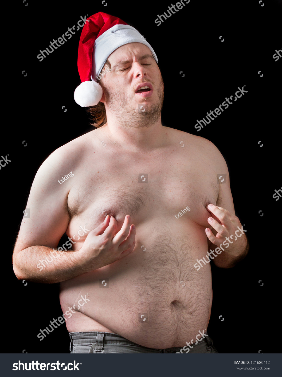 Topless Fat Man 95