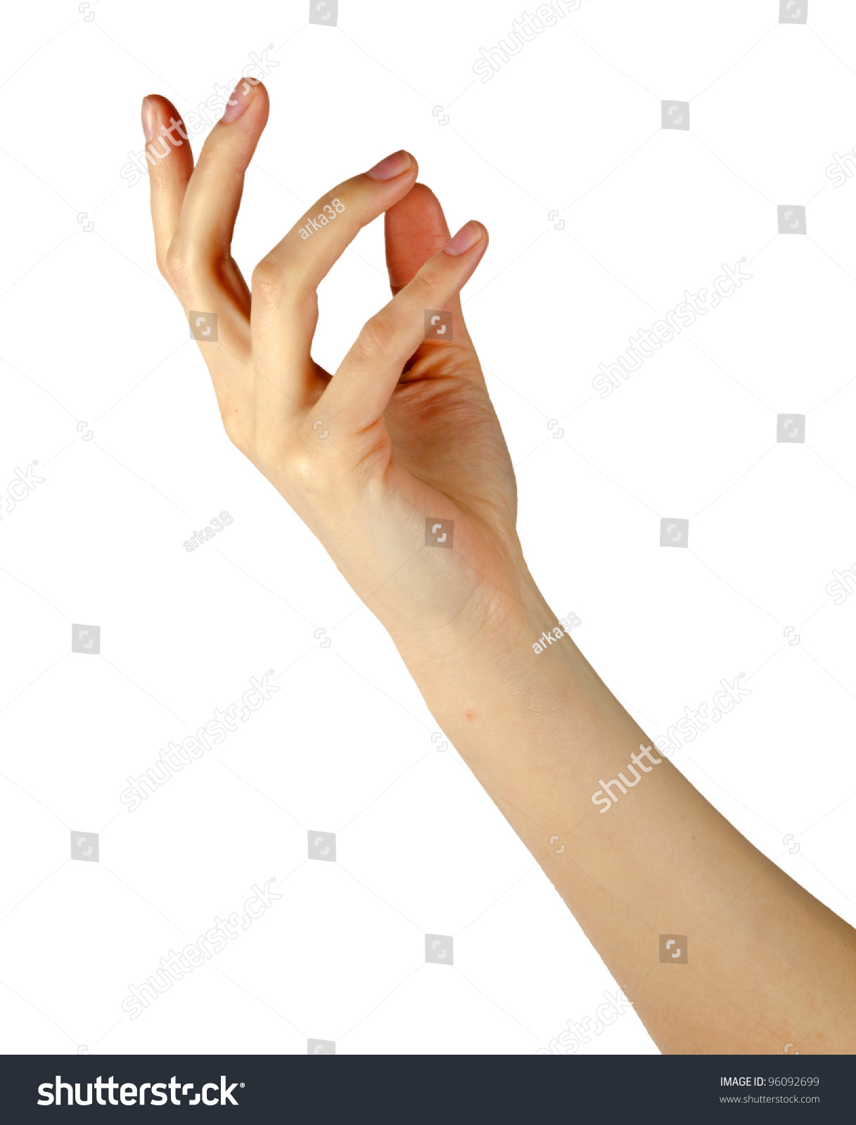 Female Gesturing Hand Stock Photo 96092699 Shutterstock