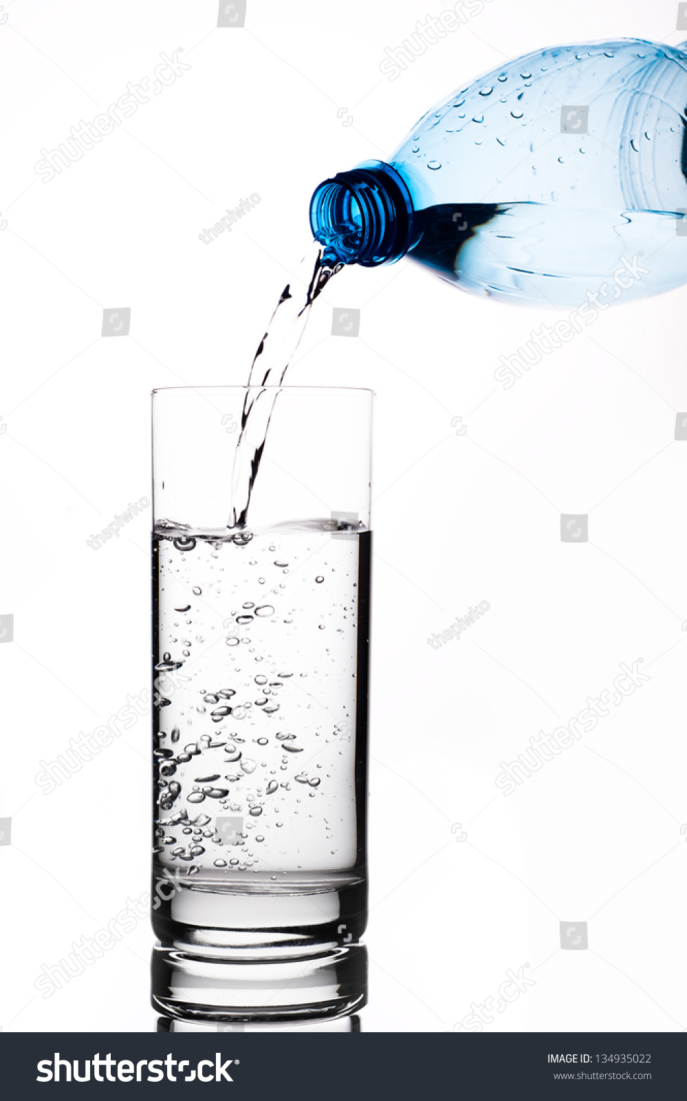 Filling Glass Of Fresh Water Stock Photo 134935022 : Shutterstock