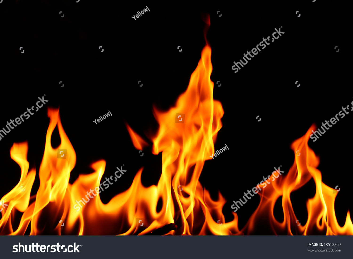 Fire Flame Stock Photo 18512809 : Shutterstock