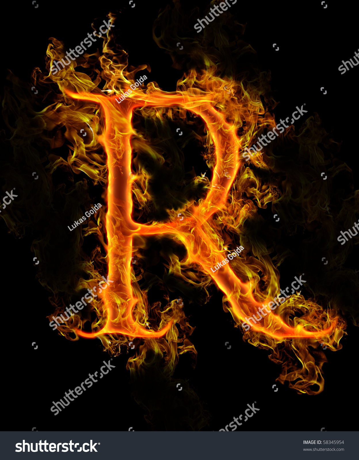 fire letters clip art - photo #17