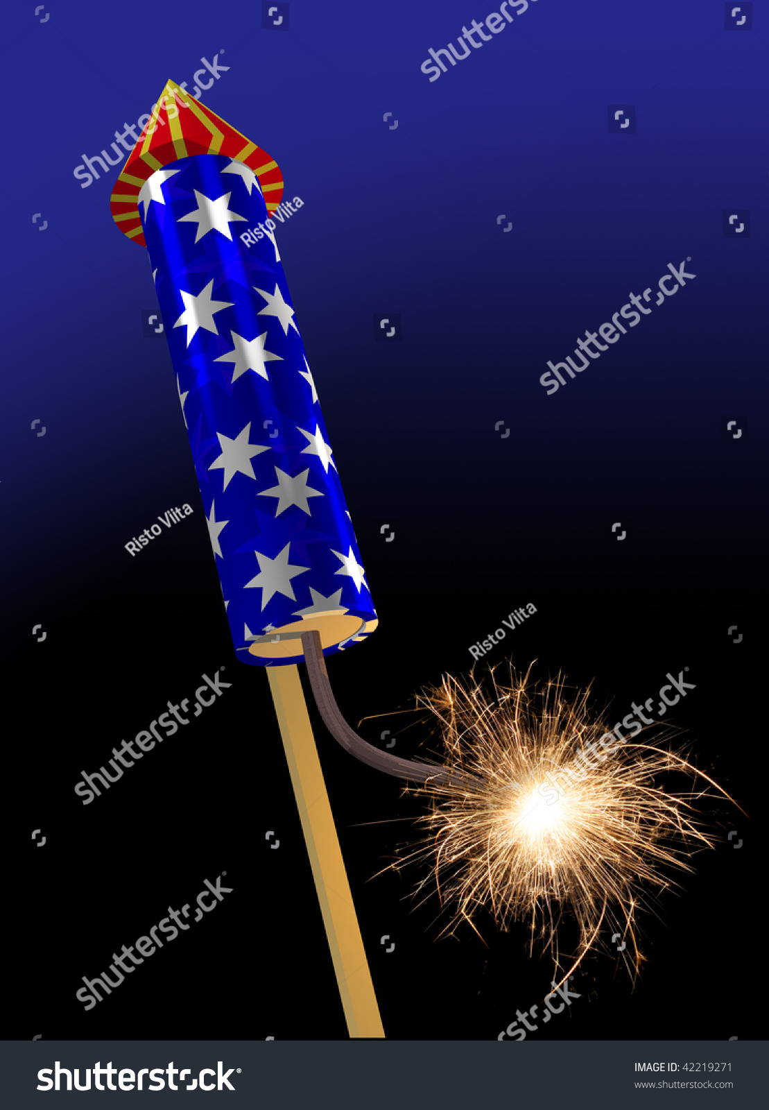 Fireworks Rocket Launch Stock Illustration 42219271 - Shutterstock