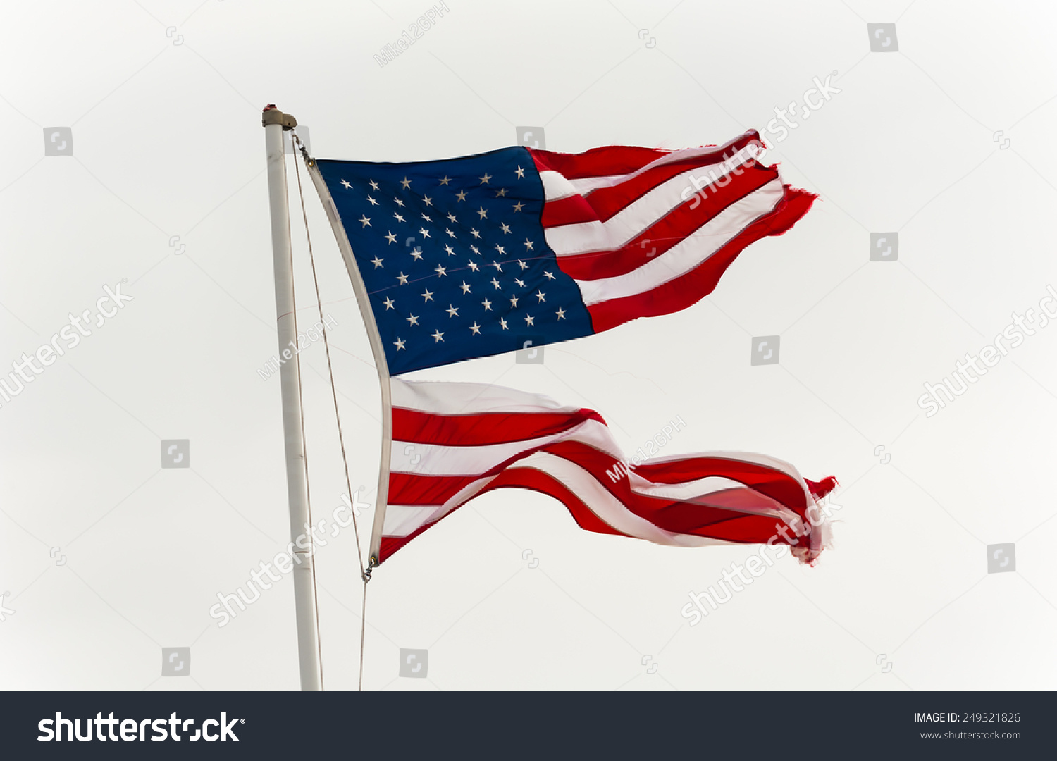 Flag, Usa Divided 1 Stock Photo 249321826 : Shutterstock