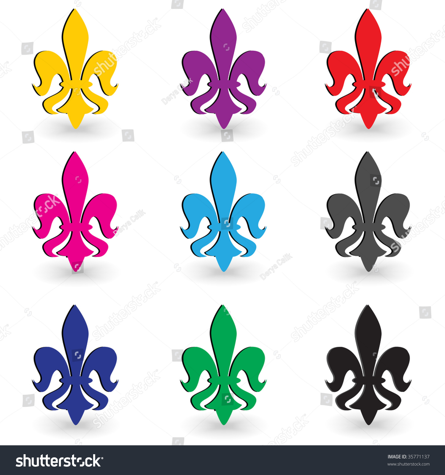 Fleur De Lys Stock Photo 35771137 : Shutterstock