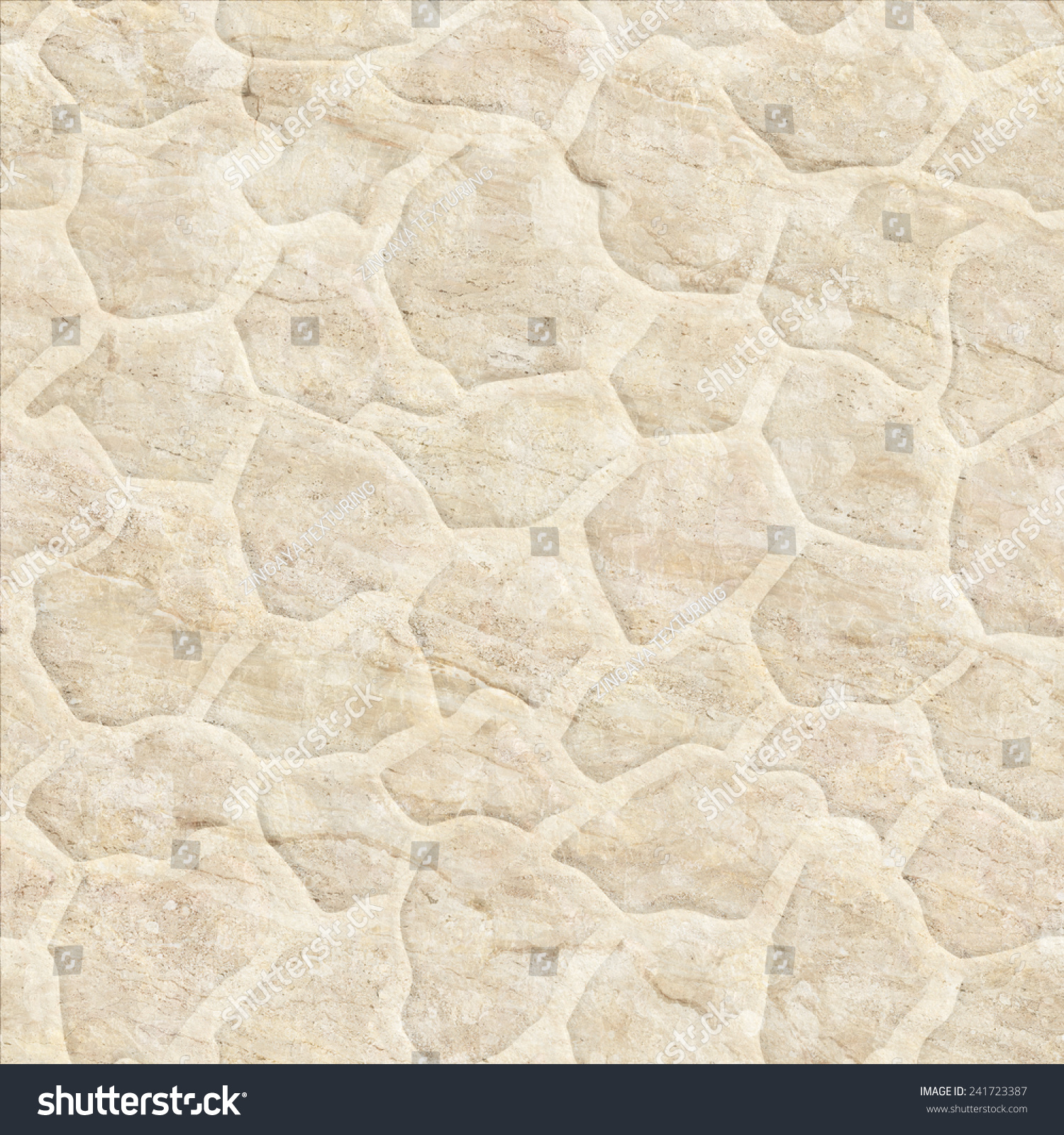 Floor Tiles. Stone Background. Seamless Pattern. Tiled Stock Photo