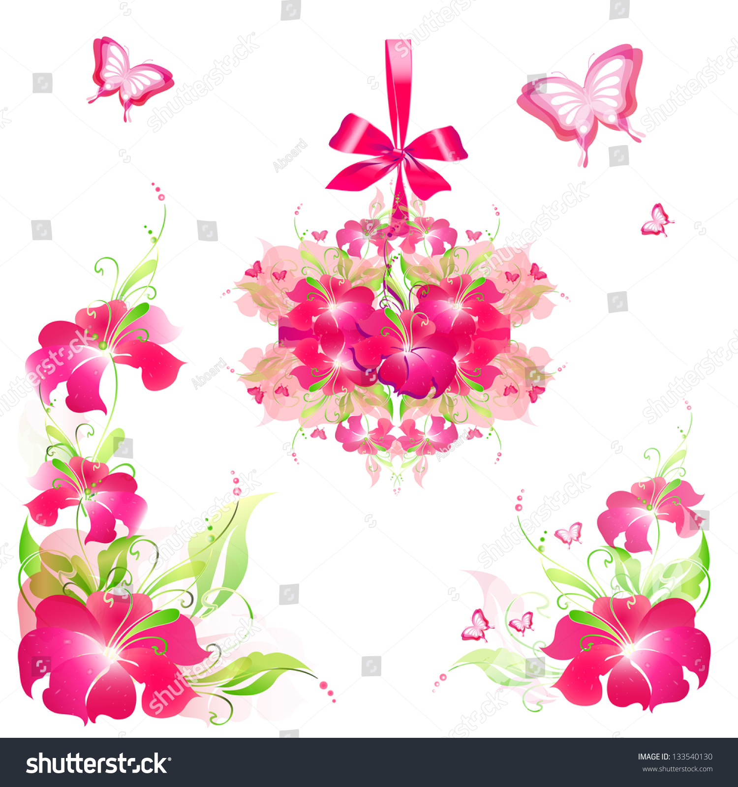 Flowers Design Stock Photo 133540130 : Shutterstock