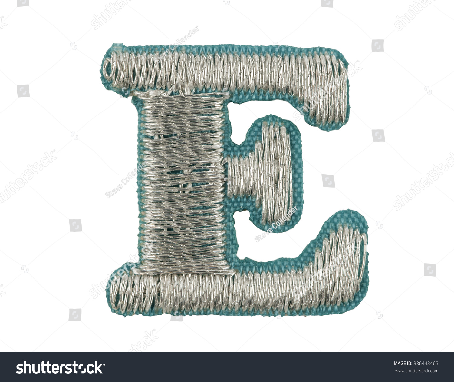 Fonts That Stitched Thread Isolated On Stock Photo Edit Now