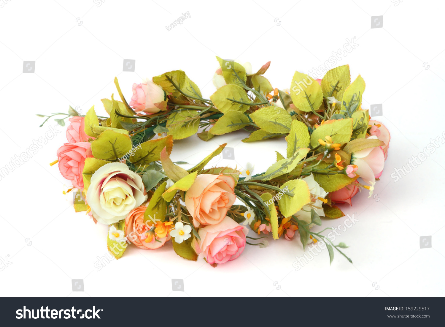 Forest Colorful Flower Crown forest coronal or colorful flower crown isolated on Forest Colorful Flower Crown forest coronal or colorful flower crown isolated on