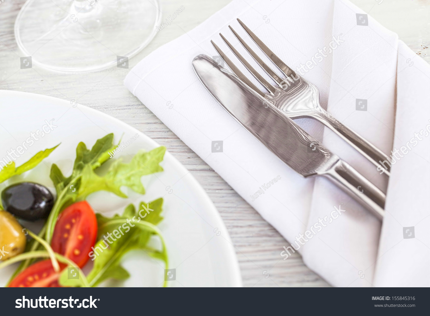 Fork Knife Elegant Table Setting Stock Photo 155845316 - Shutterstock