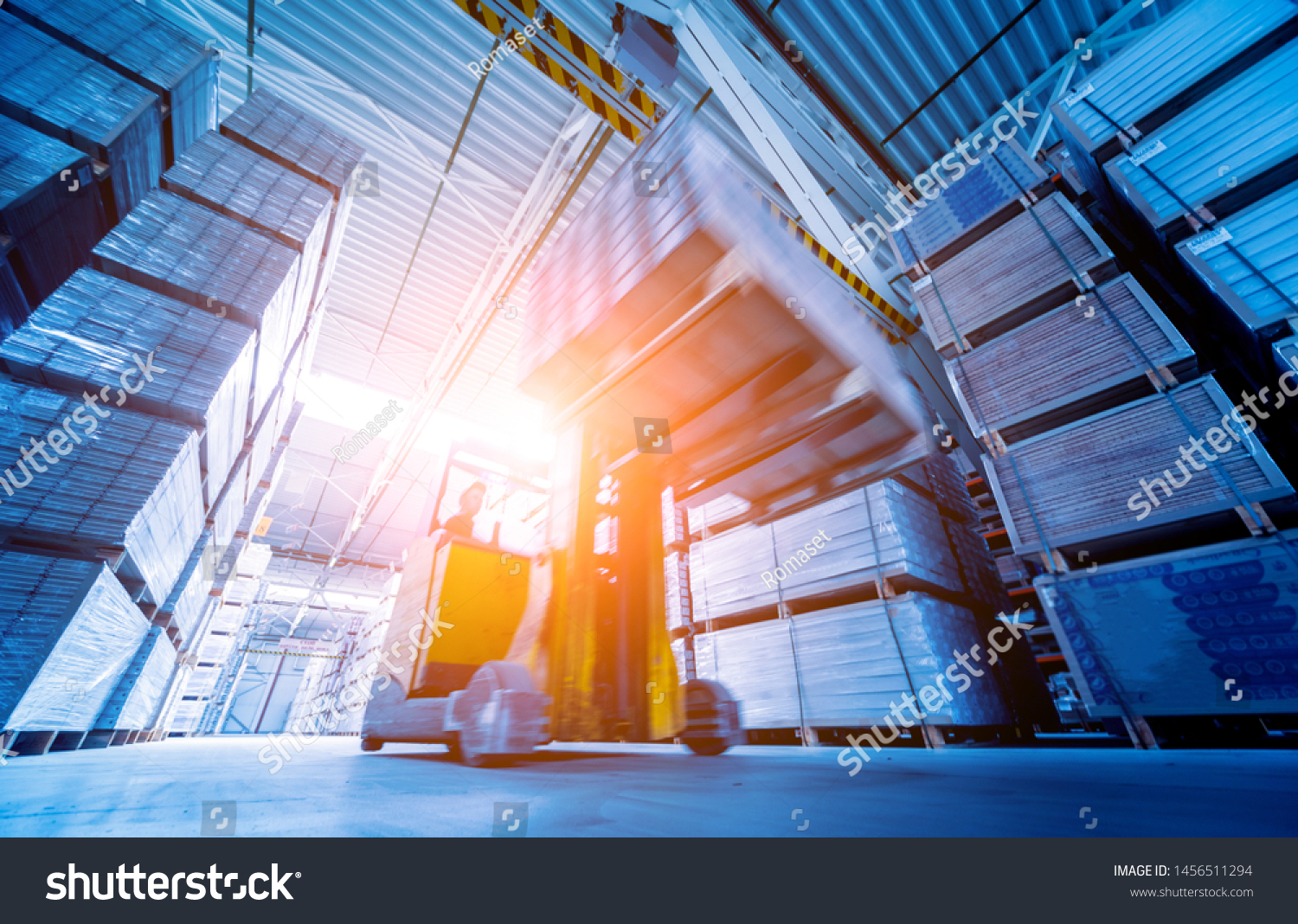 Forklift Loader Storage Warehouse Ship Yard Stock Photo Edit Now