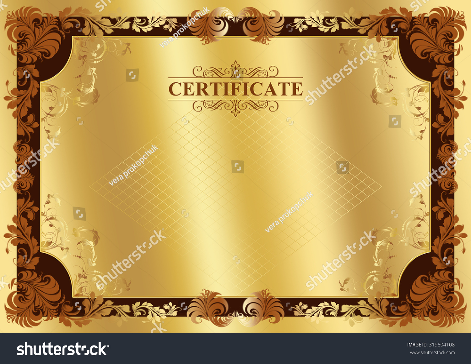 Frame Certificate Stock Illustration 319604108 Shutterstock