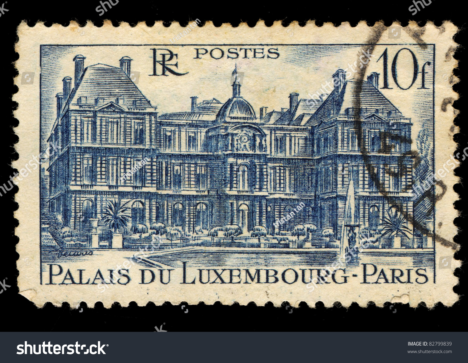 France A Stamp Printed In France Shows Palais Du Luxembourg