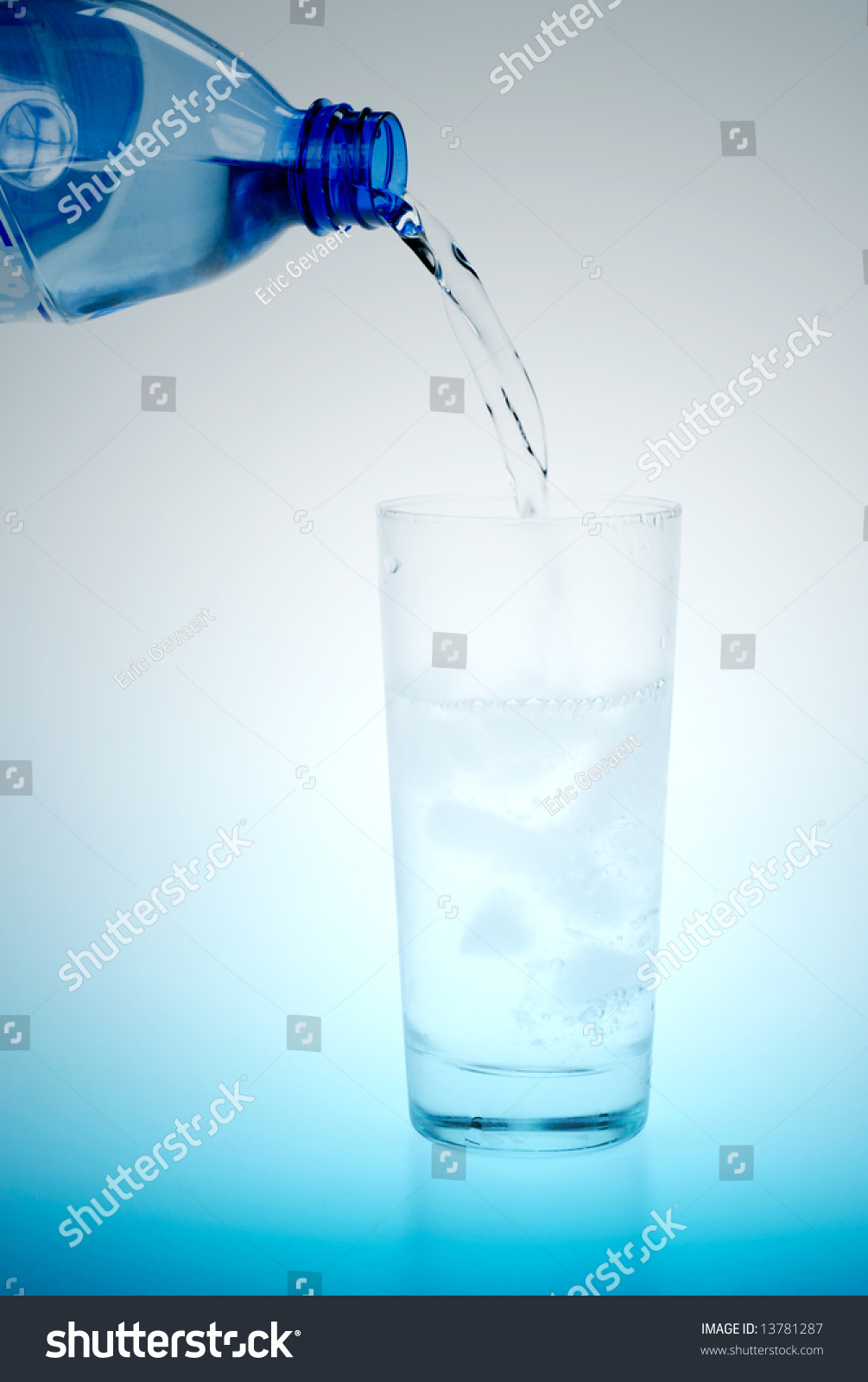 Fresh And Cold Water Pouring In A Glass Stock Photo 13781287 : Shutterstock