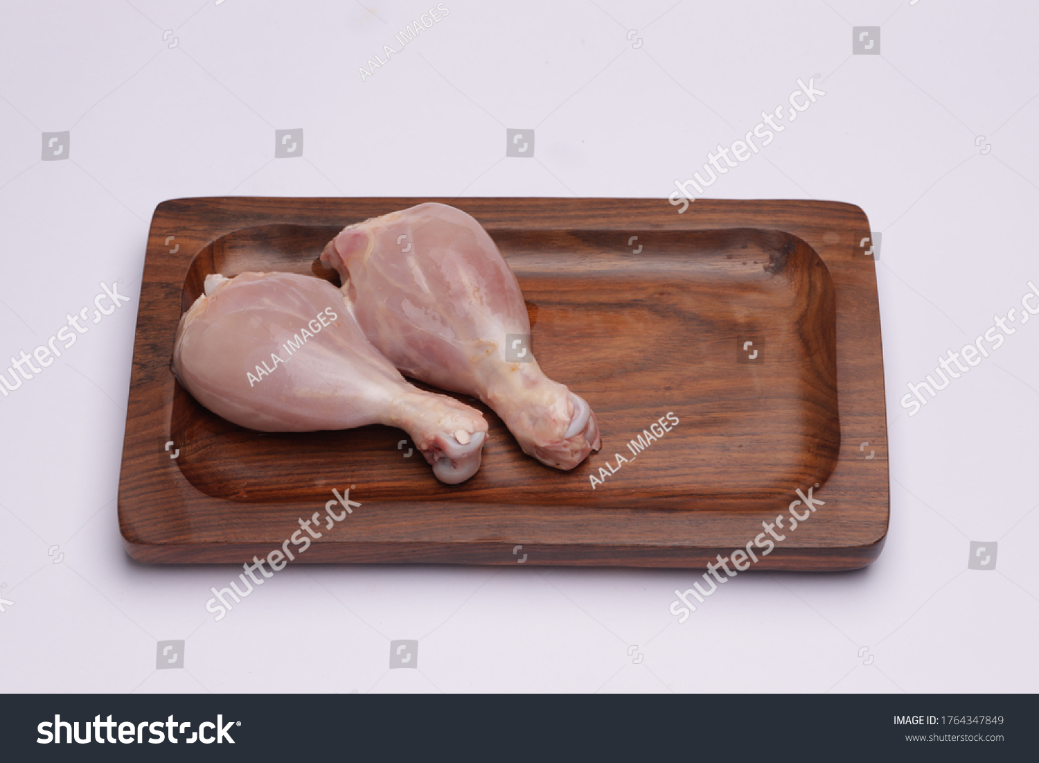 Fresh Skinless Raw Chicken Legs Drumsticks Stock Photo 1764347849