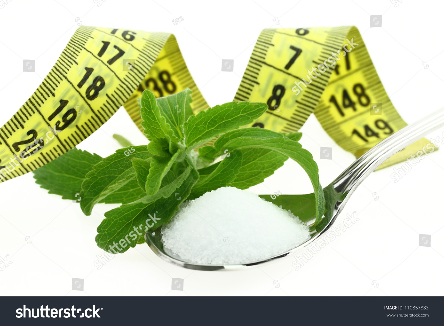 http://image.shutterstock.com/z/stock-photo-fresh-stevia-rebaudiana-sugar-in-a-spoon-and-measuring-tape-110857883.jpg