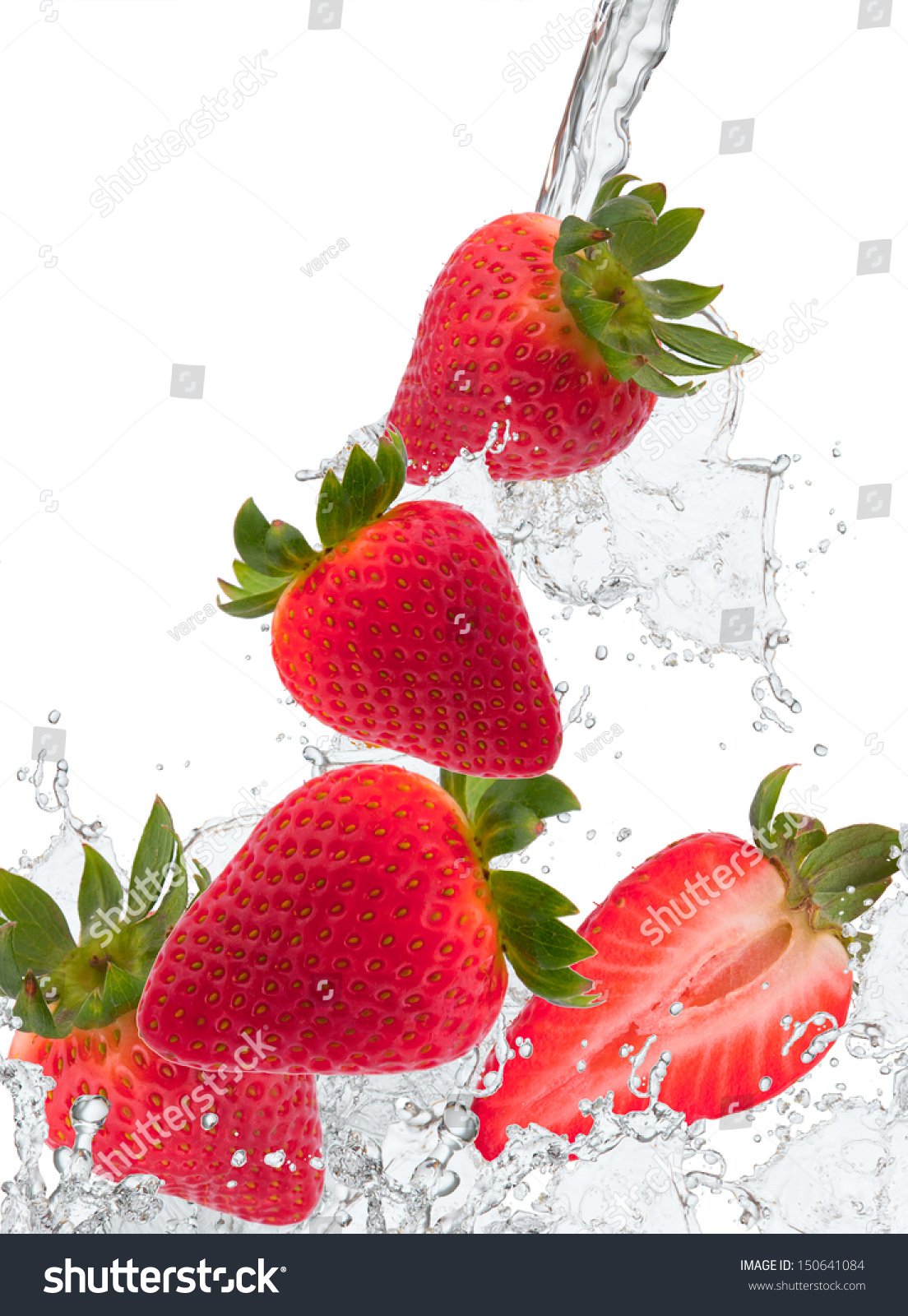 Fresh Strawberry Water Splash Stock Photo Shutterstock