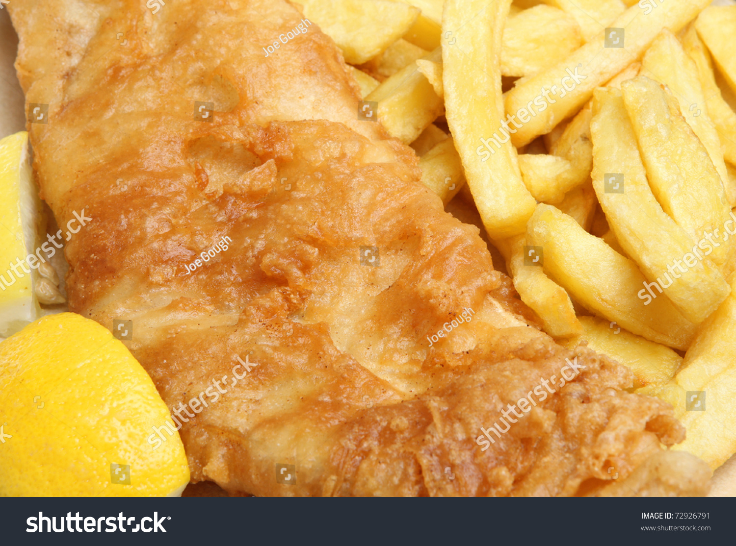 Fried Cod Fish & Chips. Stock Photo 72926791 : Shutterstock