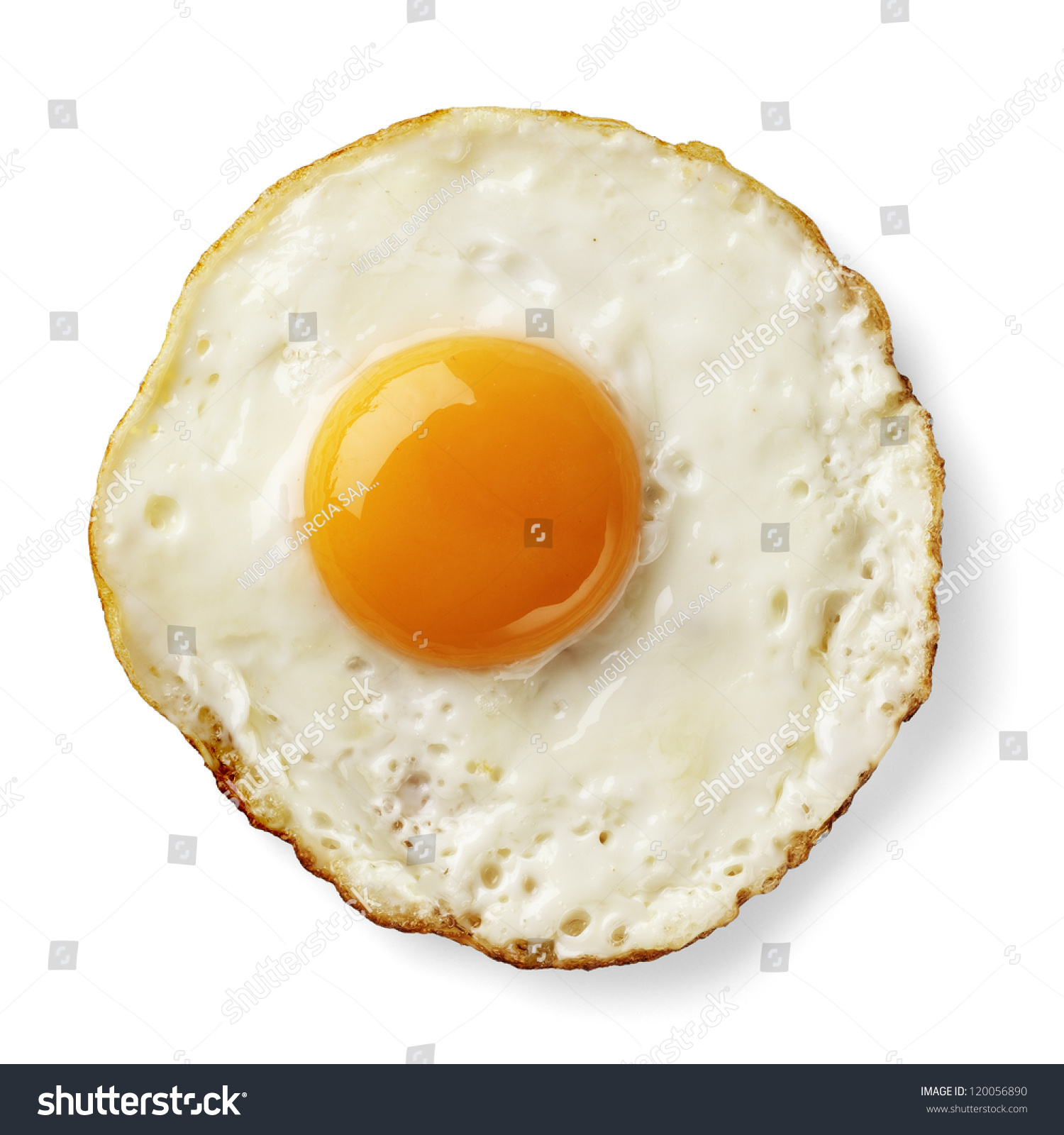 Fried Egg Isolated Stock Photo 120056890 - Shutterstock